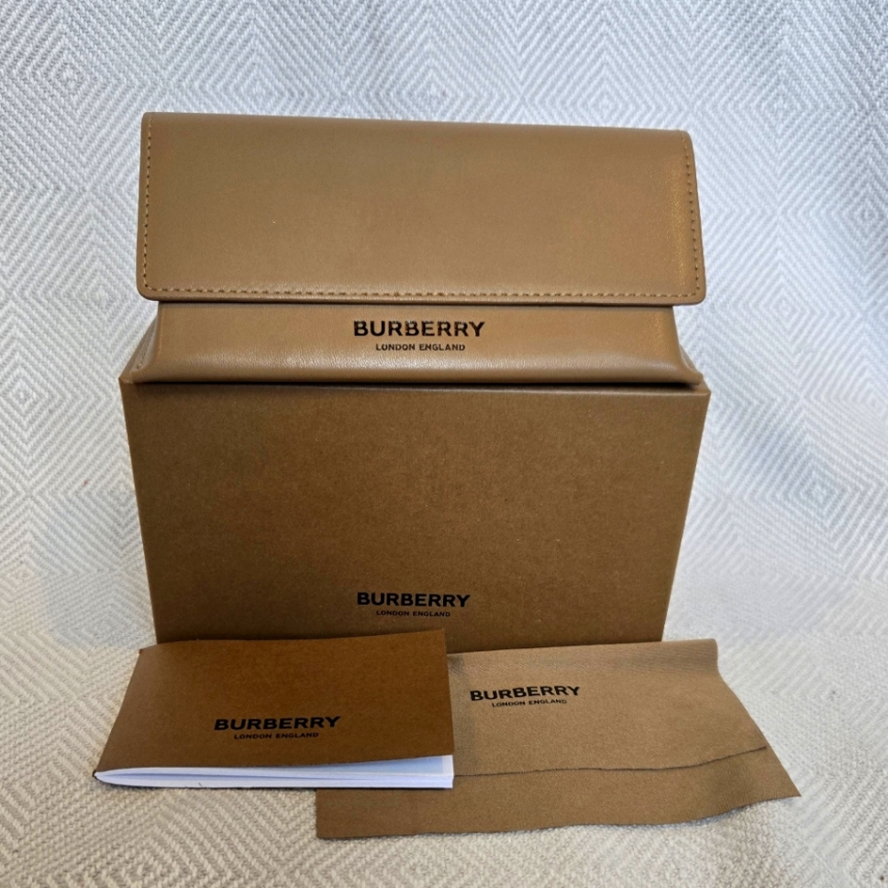 BURBERRY Sunglass Case,  Box, And Lens Cloth